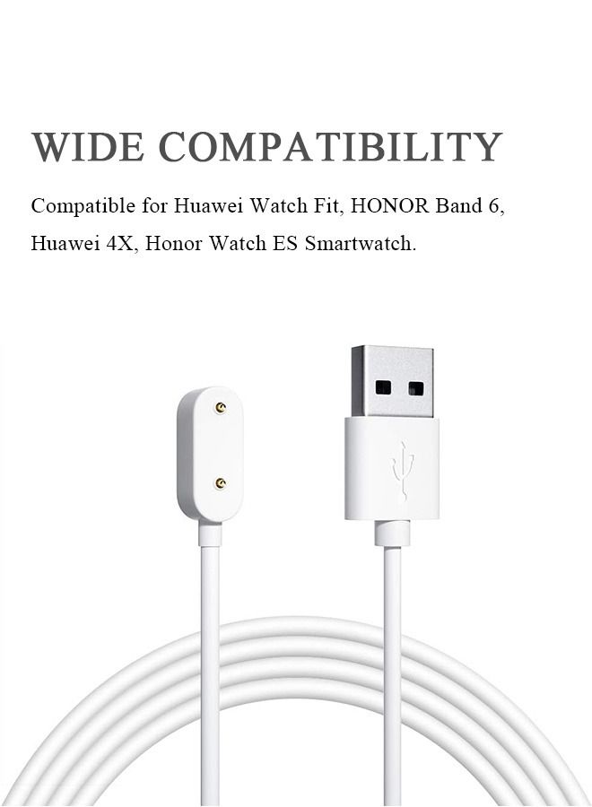 2 PCS Charger Compatible with Huawei Watch 4/5 ,Huawei Band 6/7/8/9/Fit, Smart Watch Replacement USB Charger Charging Cable 100cm, Magnetic Attraction Charger - Image 3